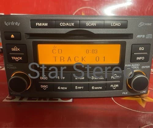 08 2008 Kia Rondo AM FM 6 disc CD radio receiver 96170-1D1013W KI161U - Thumbnail 2