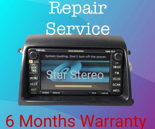REPAIR SERVICE Toyota Navigation GPS E7007 Radio 4 CD Player DVD Drive stereo - Image 1