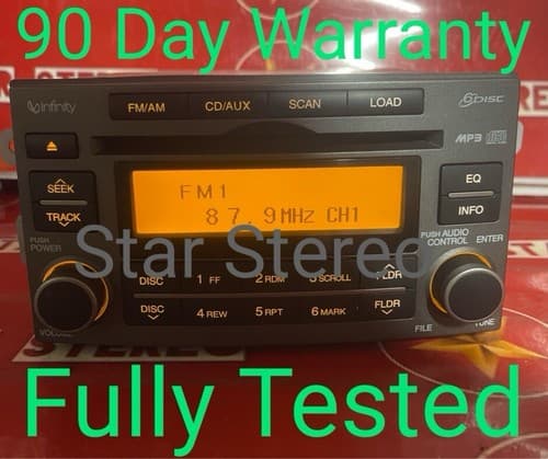 08 2008 Kia Rondo AM FM 6 disc CD radio receiver 96170-1D1013W KI161U - Image 1