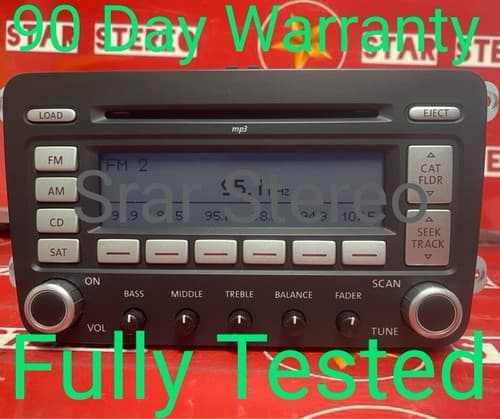 2006-2007 Volkswagen Golf Jetta Am Fm Cd Player Radio 1K0 035 180 G OEM VW111U - Image 1