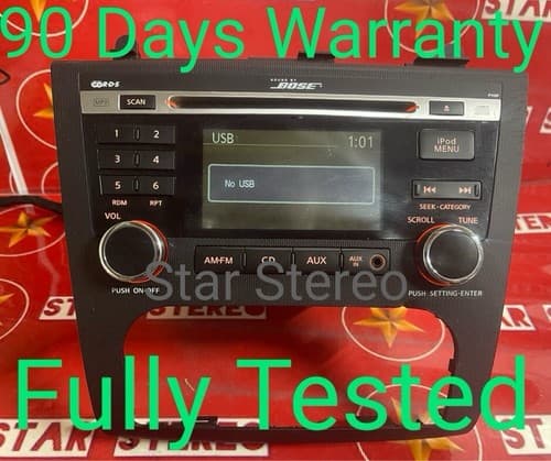 2009 2010 Nissan ALTIMA BOSE Radio RDS MP3 CD Player PY05F 09 10 NI176AU - Image 1