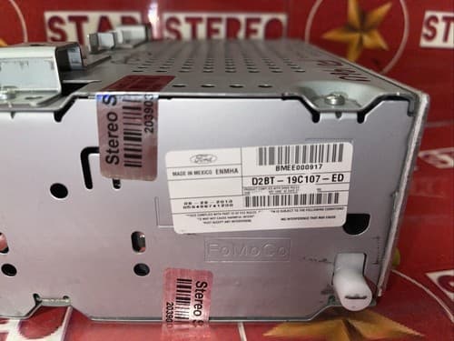 TESTED 2014 - 2016 Ford Fiesta OEM Single CD AM FM SAT Radio Receiver FO196U - Thumbnail 6