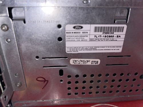 2007 Ford Expedition AM FM MP3 Satellite Radio Cd Player 7L1T-18C869-EA FO198U - Thumbnail 5