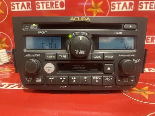 Acura MDX 2001-2004 CD Cassette DVD BOSE radio. OEM 39100-S3V-A600 1XF0 AC101U - Thumbnail 2
