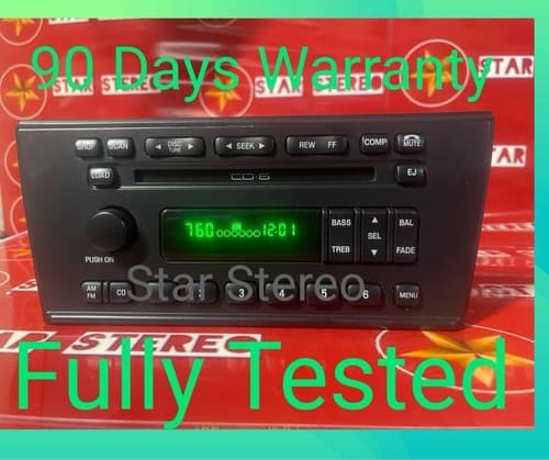 YW4F18C815AC FORD AM/FM 6-Cd Radio YW4F-18C815-AC 2001 LINCOLN LS FO204U - Image 1