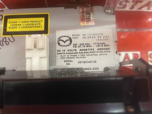 Mazda-3 2006-2007 AM FM Radio Tuner Receiver CD Player BR9E66AR0 BOSS MA108U - Thumbnail 5