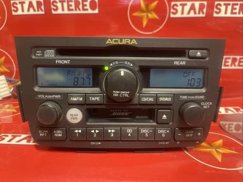 Acura MDX 2001-2004 CD Cassette DVD BOSE radio. OEM 39100-S3V-A600 1XF0 AC101U - Thumbnail 3