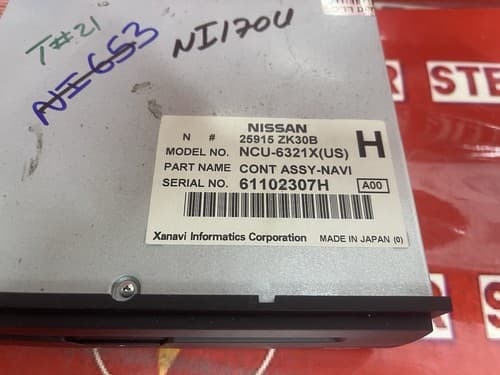 2007-2008 Nissan Maxima Remote GPS DVD Navigation Data Player 25915ZK30B NI170U - Thumbnail 4