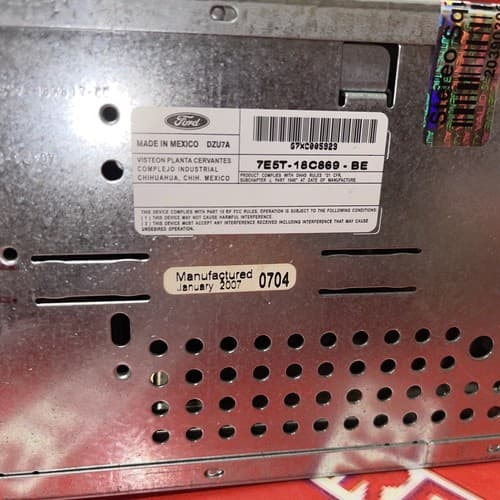 7E5T18C869BE FORD AM/FM CD 2007 FUSION/MILAN 7E5T-18C869-BE FO164U - Thumbnail 6
