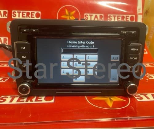 2012-2017 VW CC JETTA PASSAT EOS TOUCHSCREEN RADIO DISPLAY 1K0 035 180 AFX VW122 - Thumbnail 2