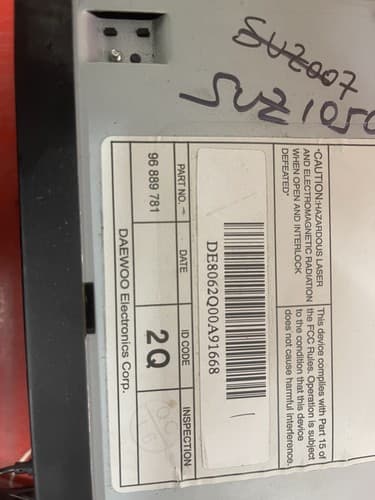 Suzuki 2005-2008 Forenza Radio AM FM mp3 CD Receiver w Aux 96889781 OEM SZU105U - Thumbnail 3