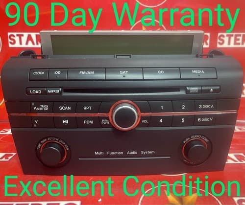 04 05 06 Mazda 3 Radio Receiver CD MP3 player AM FM Stereo Unit 14793686- OEM - Image 1