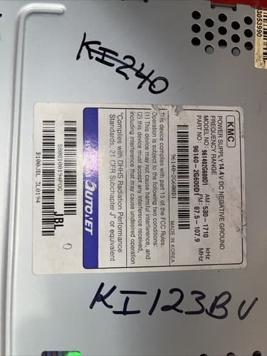 2008 Kia Optima AM FM CD Player Radio Receiver OEM 96140-2G600D1 KI123BU - Thumbnail 4