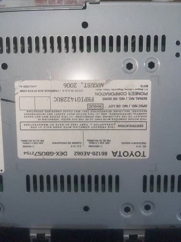 2005-09 TOYOTA Sienna Radio JBL Stereo 6 Disc MP3 CD Player P1816 OEM TO121U - Thumbnail 3