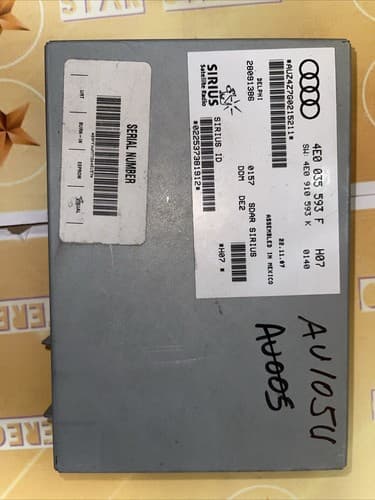 2006-2011 AUDI A6 C6 S5 SIRIUS SATELLITE RADIO RECEIVER 4E0 035 593 F AU105U - Thumbnail 3