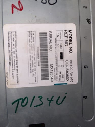 2004-2006 Toyota Solara AM FM Radio CD Player A51806 86120-AA140 TO134U - Thumbnail 4