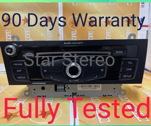 2013 2014 2015 2016 Audi A4 Single CD Player AM FM SAT Radio Receiver OEM AU111U - Image 1