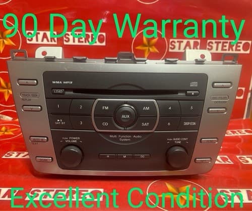 2009-2010 Mazda 6 Radio AM FM Single Disc CD Player GS3L669R0D JM4760AT MA109U - Image 1