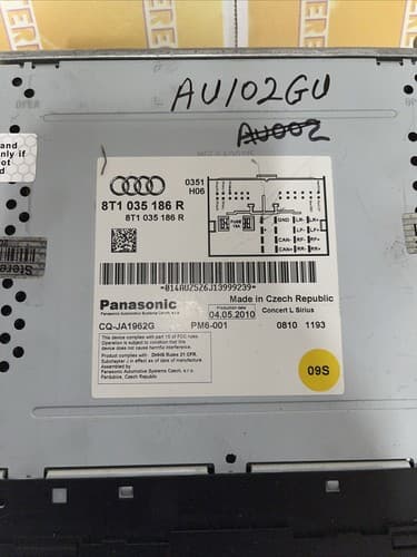 AUDI A4 A5 Q5 S4 OEM Concert Am/Fm Satellite Radio Bluetooth CD Player AU102GU - Thumbnail 4