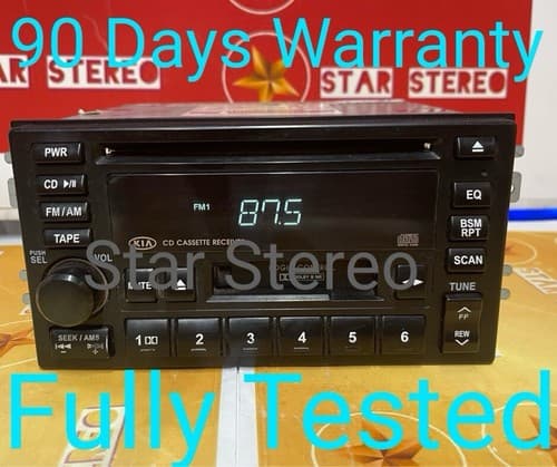 2002-2005 Kia Sedona CD Tape Player AM FM Radio Stereo P/N 1K5LC 66 860 KI111AU - Image 1