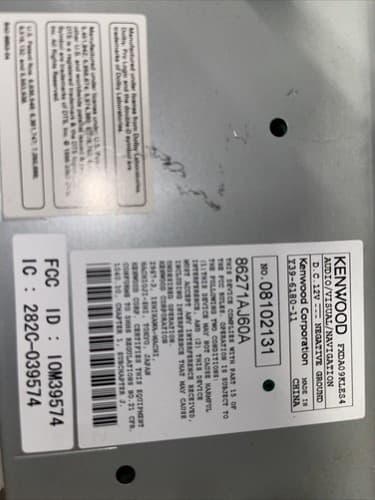 2010-2012 Subaru Outback Legacy Harmon Kardon OEM Navigation Touch Screen SU108U - Thumbnail 3