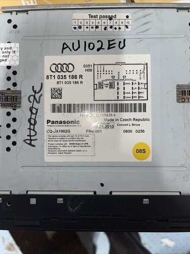 AUDI A4 A5 Q5 S4 OEM Concert Am/Fm Satellite Radio Bluetooth CD Player AU102EU - Thumbnail 4