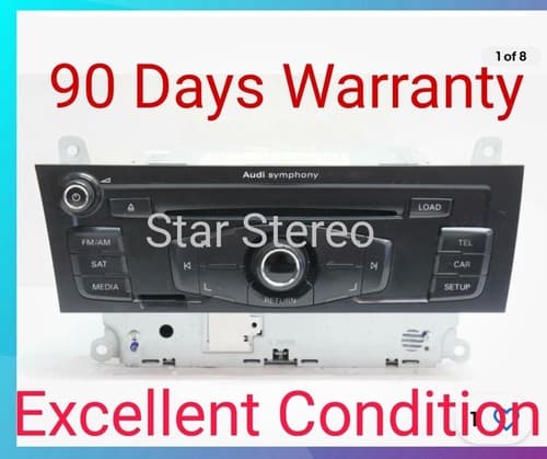 2009 Audi A4 S4 AM FM 6 Disc CD/MP3 Player Telematics Model ID 8T1035195L AU115A - Image 1