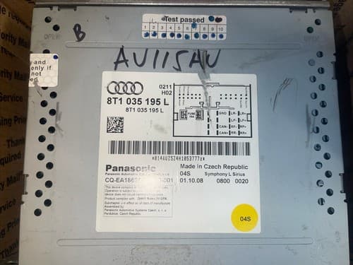 2009 Audi A4 S4 AM FM 6 Disc CD/MP3 Player Telematics Model ID 8T1035195L AU115A - Thumbnail 4