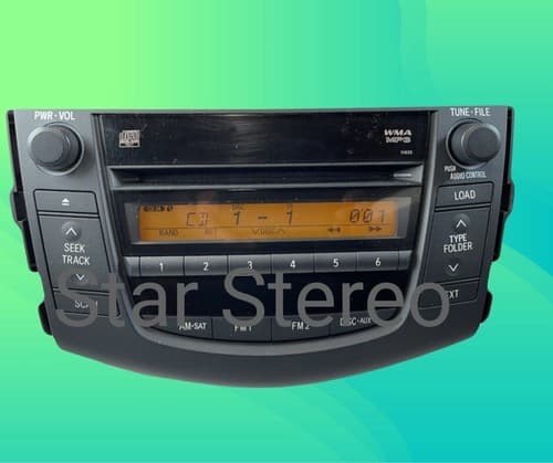 06 07 08 TOYOTA Rav4 Radio Stereo Receiver 6 Disc MP3 CD Player 11812 TO113U - Thumbnail 3