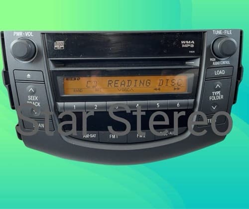 06 07 08 TOYOTA Rav4 Radio Stereo Receiver 6 Disc MP3 CD Player 11812 TO113U - Thumbnail 2