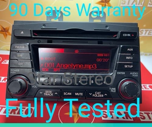 2011-2013 Kia Optima AM FM XM Radio mp3 Disc CD Player 96170-2T651CA KI115U - Image 1