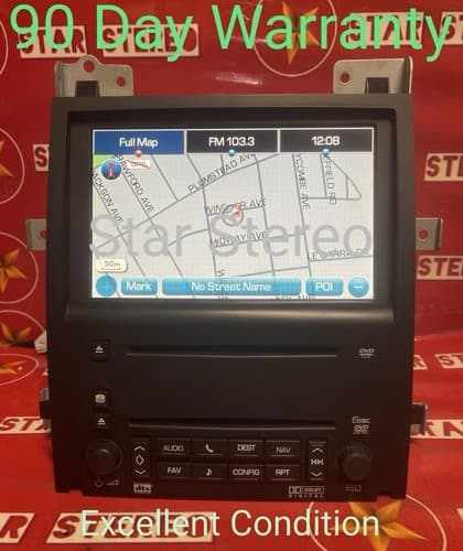 Cadillac STS Navigation Factory Radio Stereo MP3 DVD 6 CD player 20844561 GM118U - Image 1