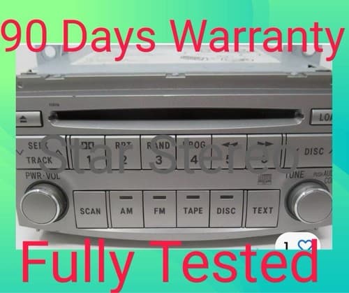 2005-2007 TOYOTA AVALON OEM AM/FM 6-DISC CD RADIO 86120-AC140, 11806 TO126U - Image 1