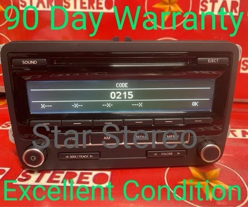 2011-2014 Volkswagen Jetta Am Fm Cd Player Radio Receiver 1K0 035 164 D VW114U - Image 1