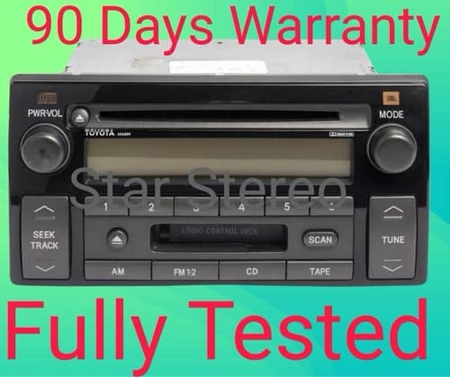 2005-06 Toyota Camry AM FM Radio Receiver CD Cassette 86120-AA170 AD6809 TO130U - Image 1