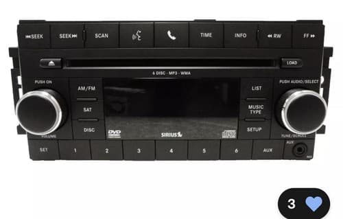 2007 - 2012 Chrysler Jeep Dodge OEM Radio MP3 6 CD Player Receiver REQ CH104U - Thumbnail 3
