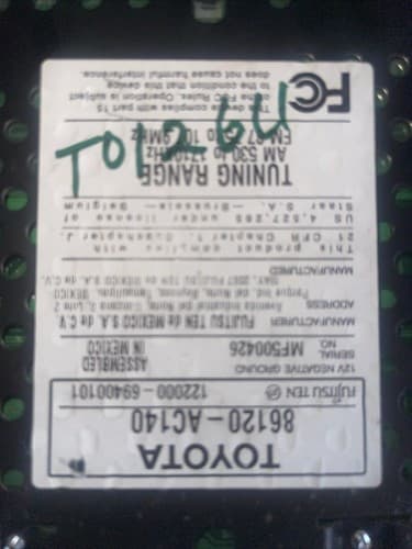 2005-2007 TOYOTA AVALON OEM AM/FM 6-DISC CD RADIO 86120-AC140, 11806 TO126U - Thumbnail 6