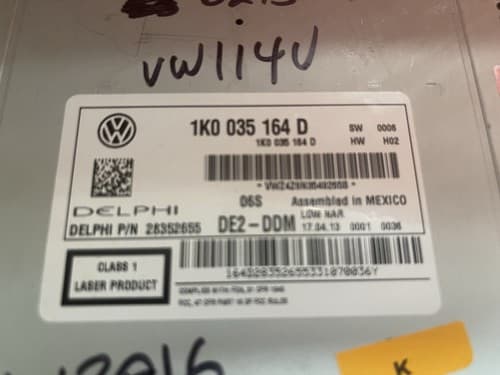 2011-2014 Volkswagen Jetta Am Fm Cd Player Radio Receiver 1K0 035 164 D VW114U - Thumbnail 5