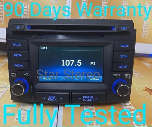 2014-2015 Hyundai Sonata AM FM Satellite Radio mp3 CD 96180-3Q8004X HY138U - Image 1
