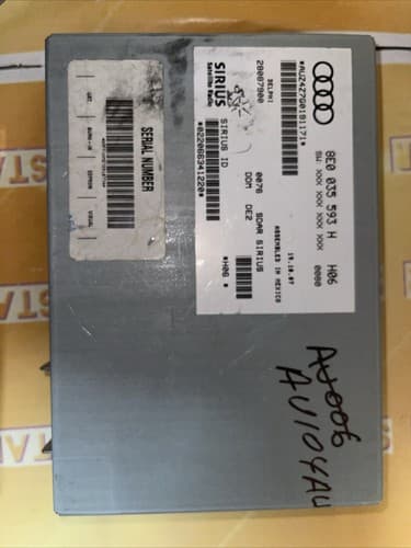06 - 2012 AUDI VOLKSWAGEN SIRIUS SATELLITE RADIO RECEIVER 8E0 035 593 H AU104AU - Thumbnail 4
