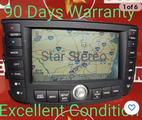 04 05 06 ACURA TL GPS LCD Screen NAVIGATION Radio DISPLAY AC Temp Control AC120C - Image 1