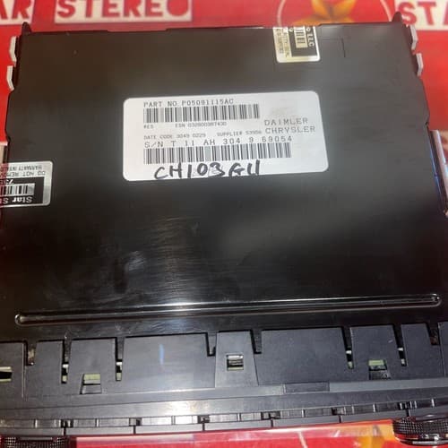 07 - 2011 Jeep Dodge Chrysler RAM RES Radio CD Player AUX OEM P05091115AC CH103G - Thumbnail 6