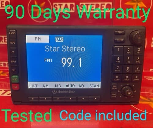 OEM MERCEDES-BENZ ML-Class GPS Radio LCD Display Non-Bose (NO NAVIGATION) MR112 - Image 1