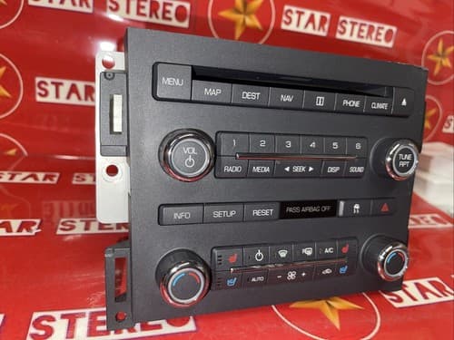 2008 - 2009 Lincoln MKS OEM Navigation Radio CD Climate Control Panel FO171U - Thumbnail 2