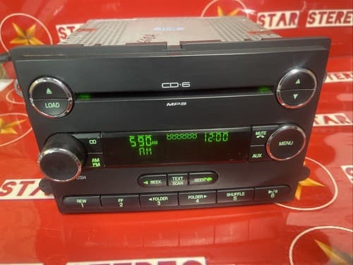 08-09 FORD TAURUS X RADIO AM-FM-STEREO 6 CD-MP3 PLAYER ID 8F9T-18C815-CA FO235U - Thumbnail 3