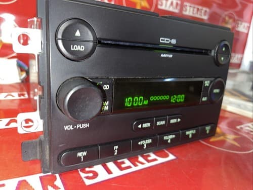2005 Ford Five Hundred AM FM Aux MP3 Player 6 CD Player 5G1T-18C815-EA FO169U - Thumbnail 4