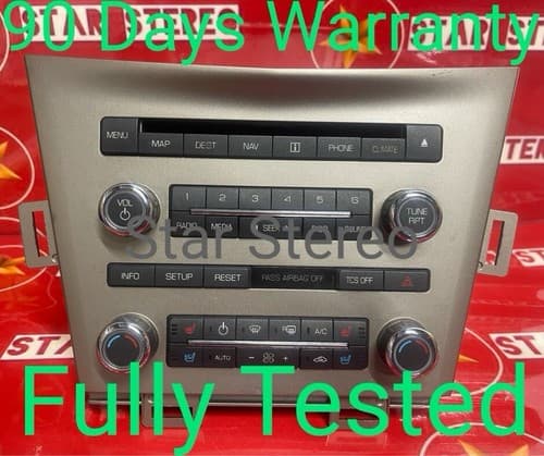 2011 2012 Lincoln MKT CD Navigation Radio Receiver w / Climate Control FO258U - Image 1