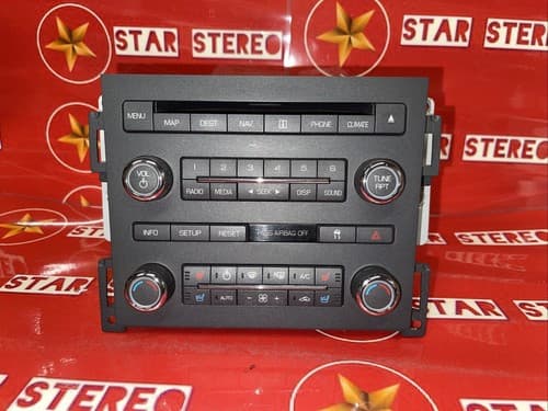 2008 - 2009 Lincoln MKS OEM Navigation Radio CD Climate Control Panel FO171AU - Image 1