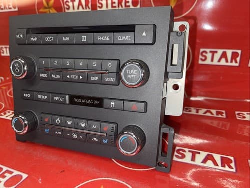 2008 - 2009 Lincoln MKS OEM Navigation Radio CD Climate Control Panel FO171AU - Thumbnail 2