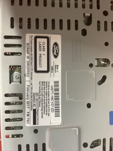 17-20 Ford Fusion Satellite Radio AM FM MP3 CD Receiver HS7T-19C107-ZD OEM FO220 - Thumbnail 4